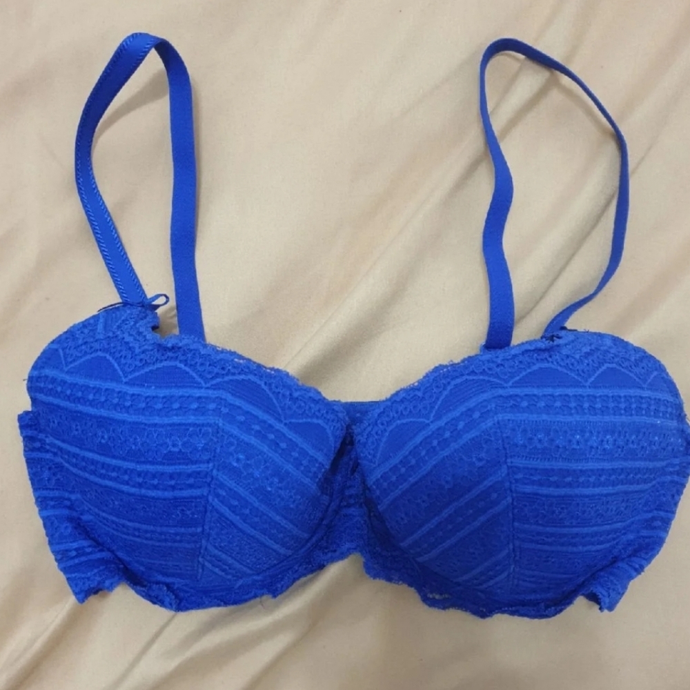 Royal Blue Lace Bra